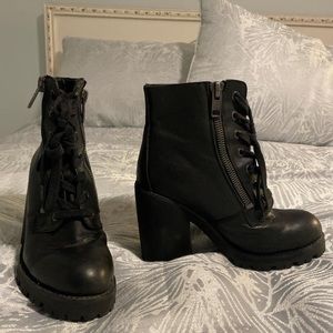 Combat boot heels